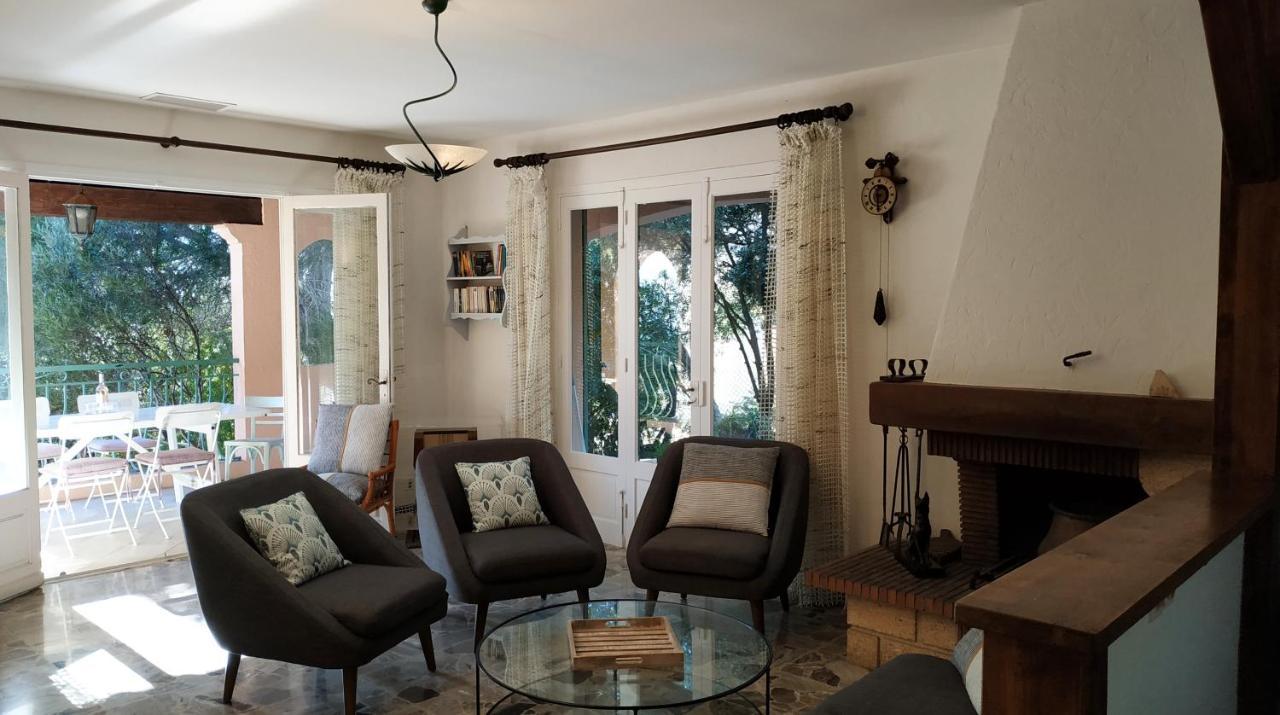 Villa Les Trois Chenes, Piscine Privee & Vue Mer Sur Golfe De Saint Tropez Ле Исамбр Екстериор снимка